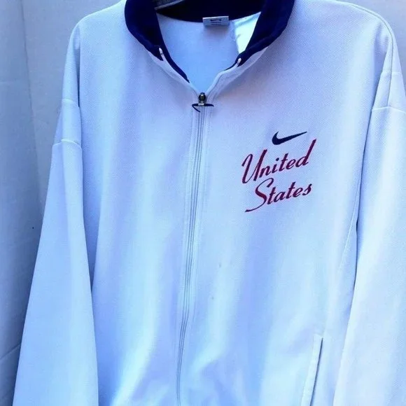 Nike Sweatshirt USA Embroidered Flag Logo United States Spell BIG 60710TWA XL L